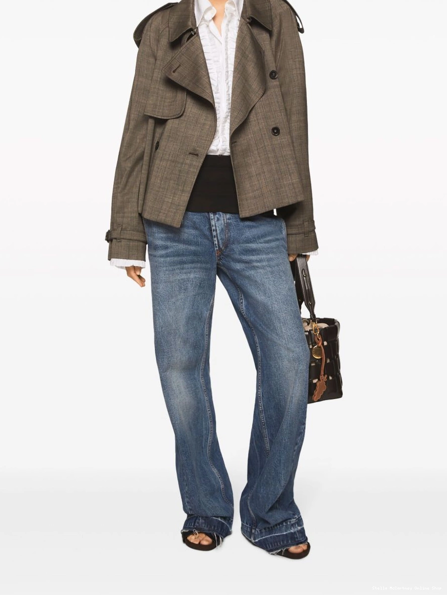 Affordable Women Wales McCartney check-print jacket Prince of Stella 0822